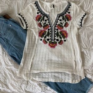 Akemi + Kin Dandelion Embroidered Top